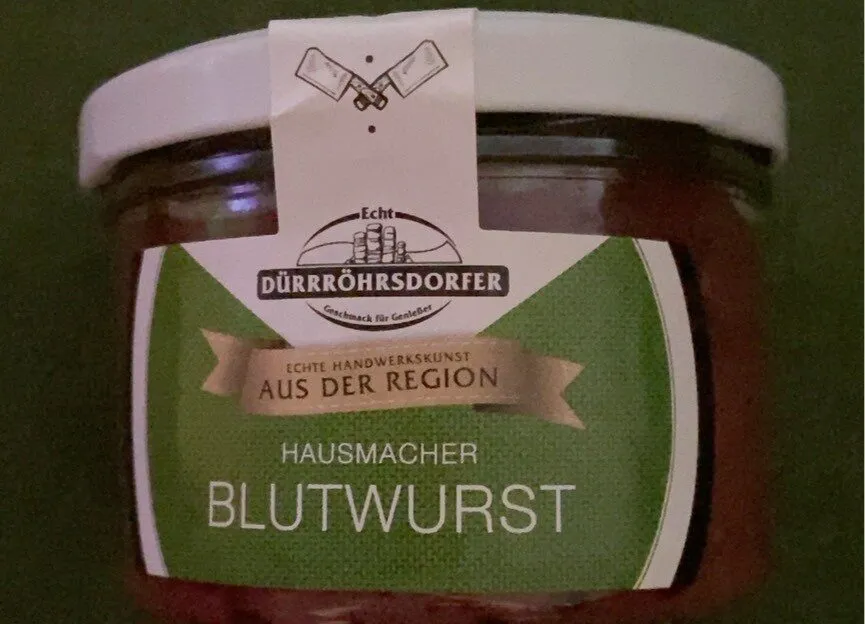 Blutwurst im Glas