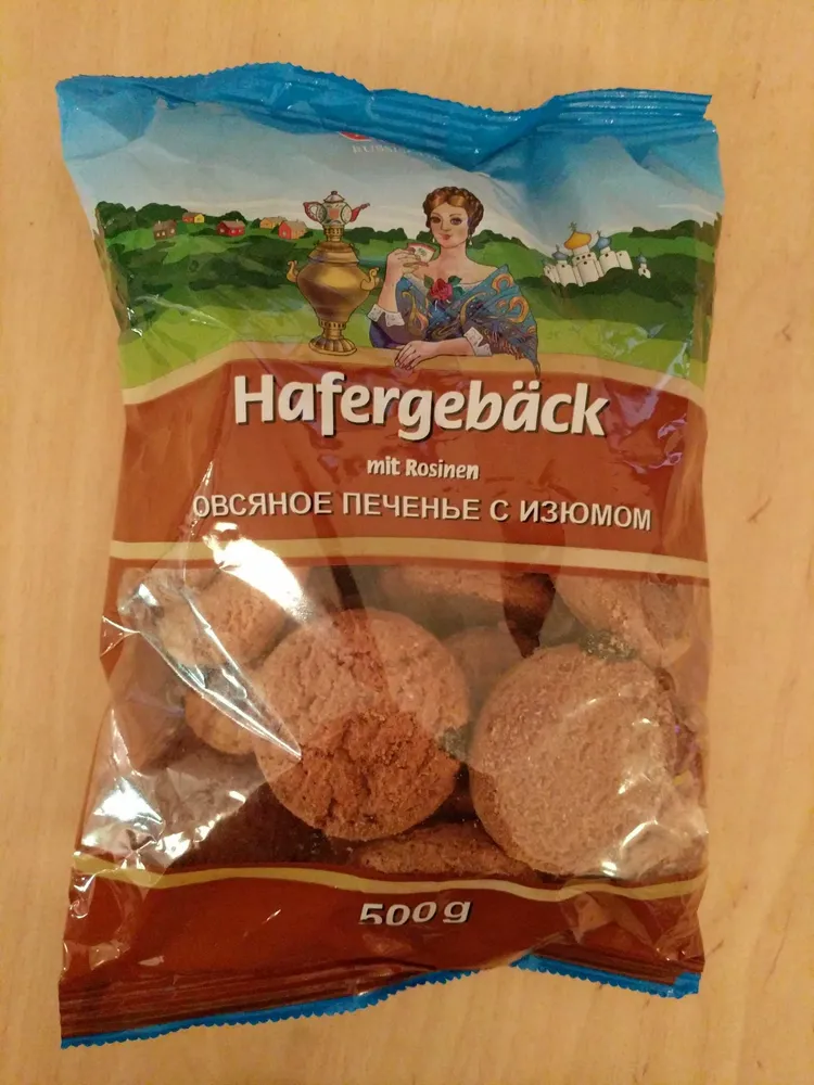 Hafergebäck mit Rosinen