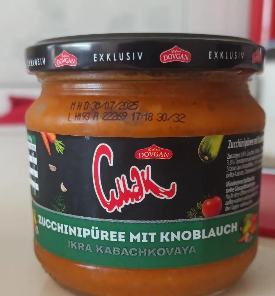 Zucchinipüree mit Knoblauch
