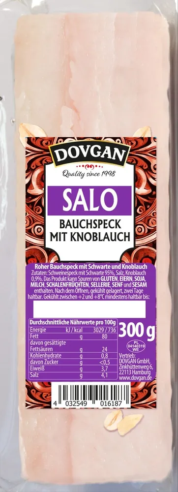 SALO BAUCHSPECK MIT KNOBLAUCH