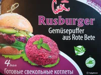 Rusburger Gemüsepuffer aus Rote Bete