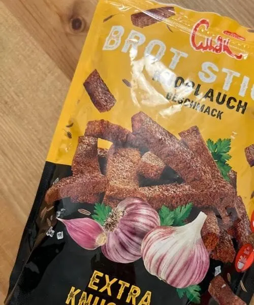 Brot Sticks Knoblauch Geschmack