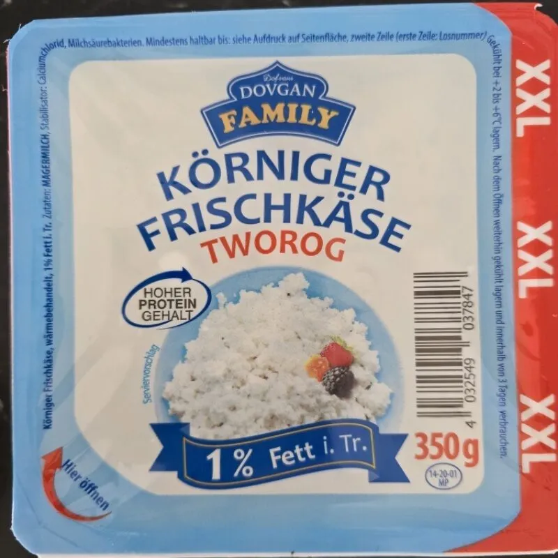 Körniger Frischkäse 1% Fett XXL