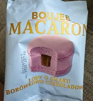 MACARON LODY O SMAKU BORÓWKOWO CZEKOLADOWY