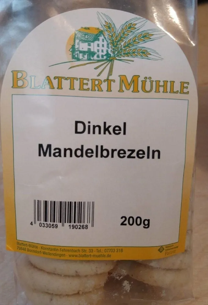 Dinkel Mandelbrezeln