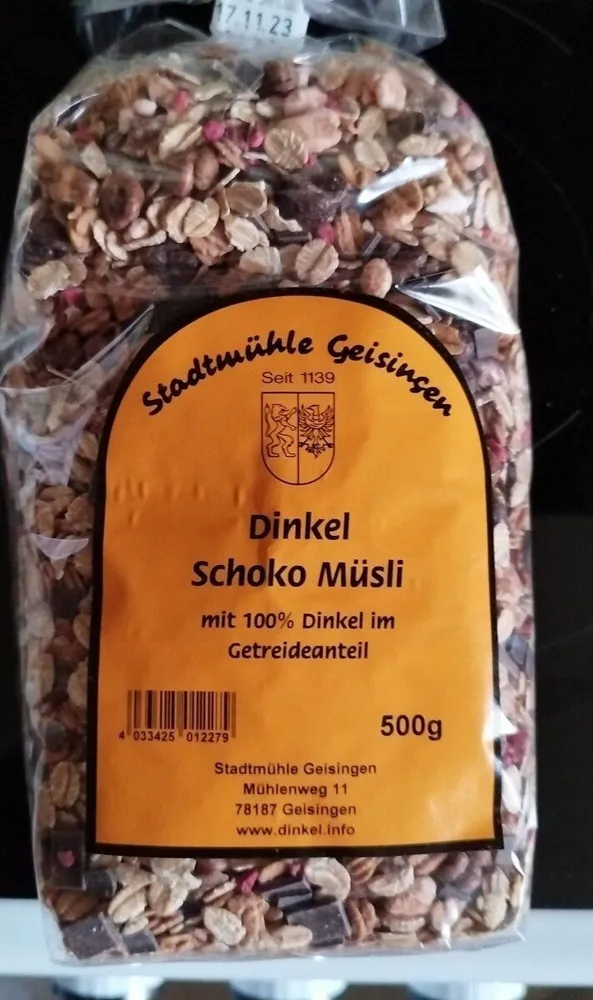 Dinkel Schoko Müsli