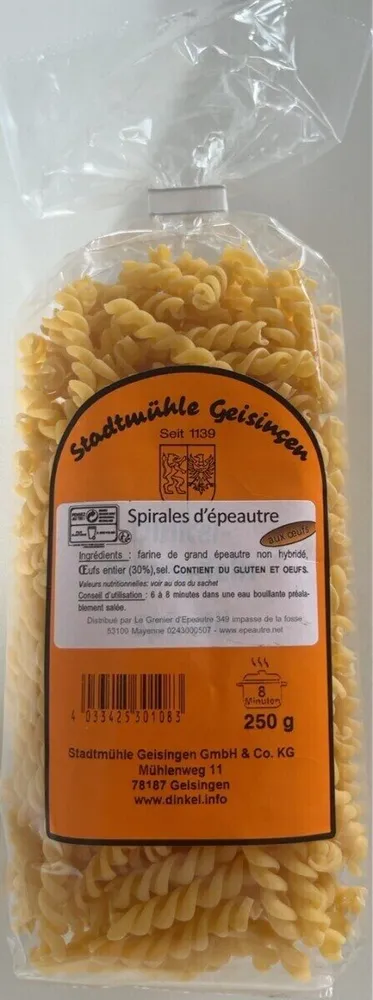 Spirales d’epeautre