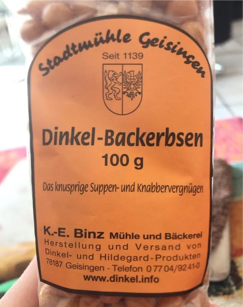 Dinkel-backerbsen