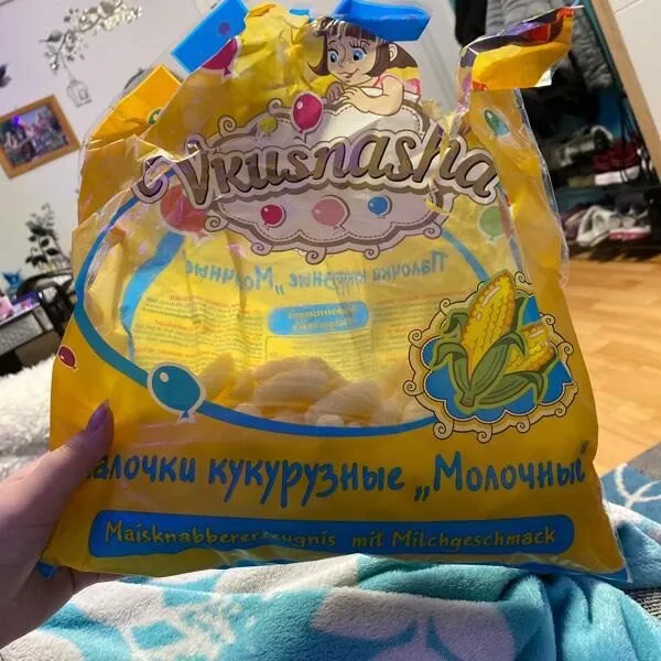 Maisknabbererzeugnis mit Milchgeschmack