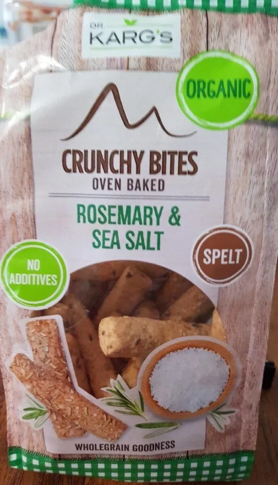 Crunchy bites. Rosemary & Sea salt.