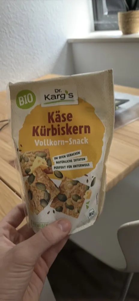 Käse Kürbiskern Vollkorn-Snack