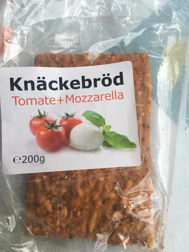 Knäckebröd (Tomate + Mozzarella)