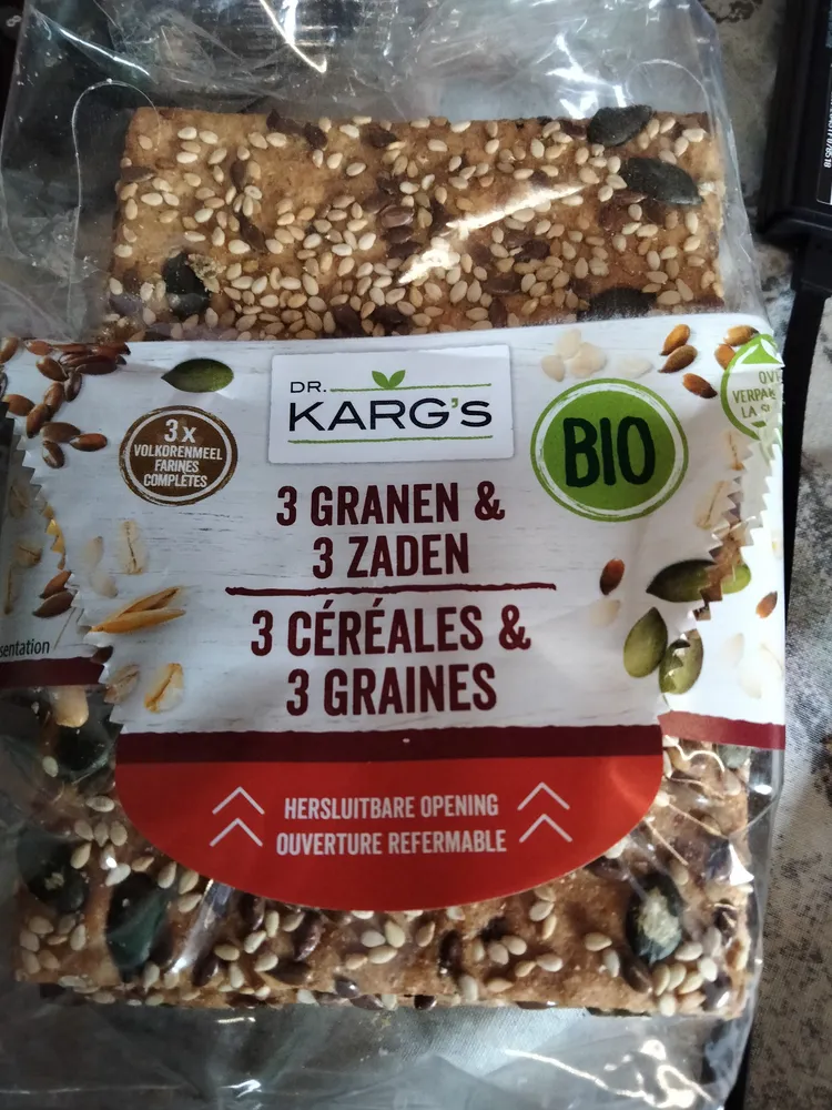 Dr Karg's - 3 céréales &3 graines