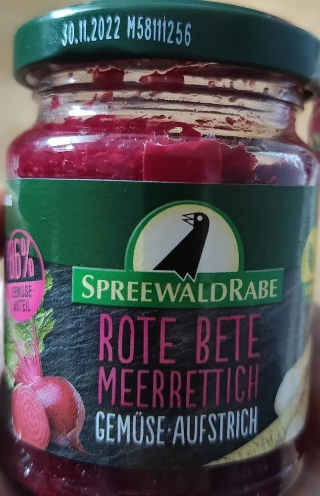 Rote Bete Meerrettich Gemüseaufstrich
