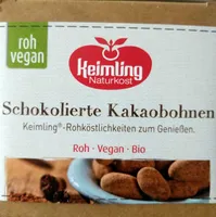 Schokolierte Kakaobohnen