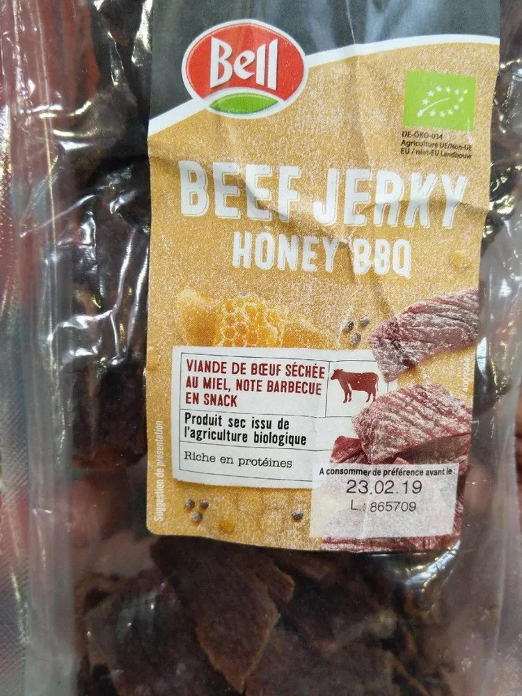 Beef jerky honey bbq