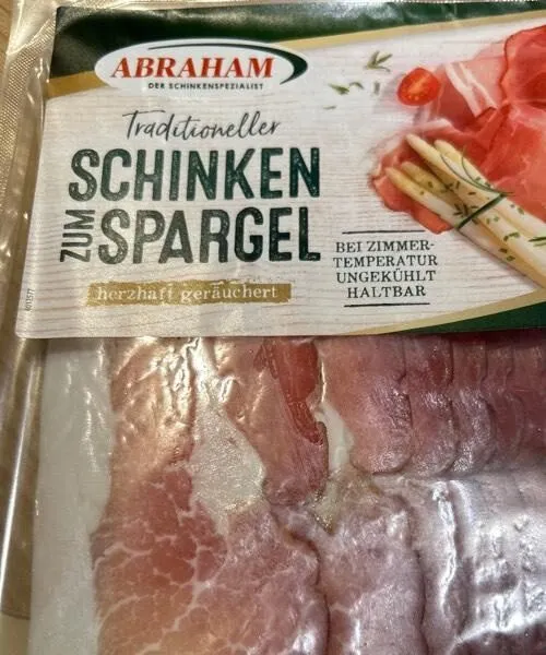 Schinken zum Spargel