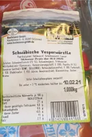 Schwäbische Vesperwurst