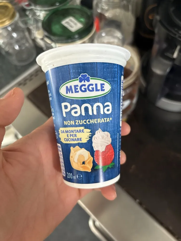 Panna non zuccherata