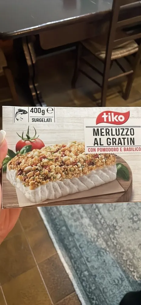 Merluzzo al Gratin con Pomodoro e Basilico