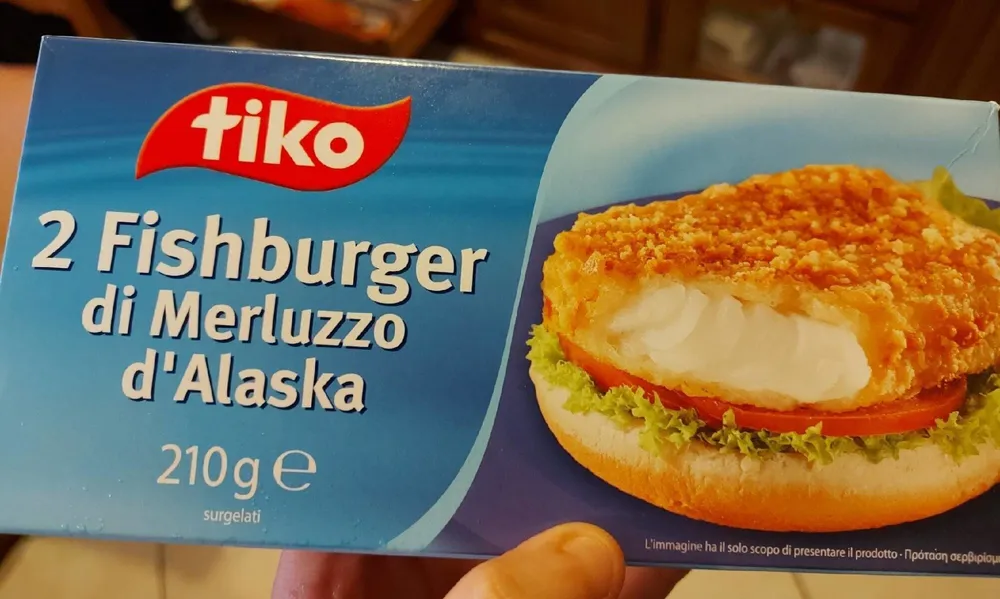Fishburger di merluzzo d'alaska