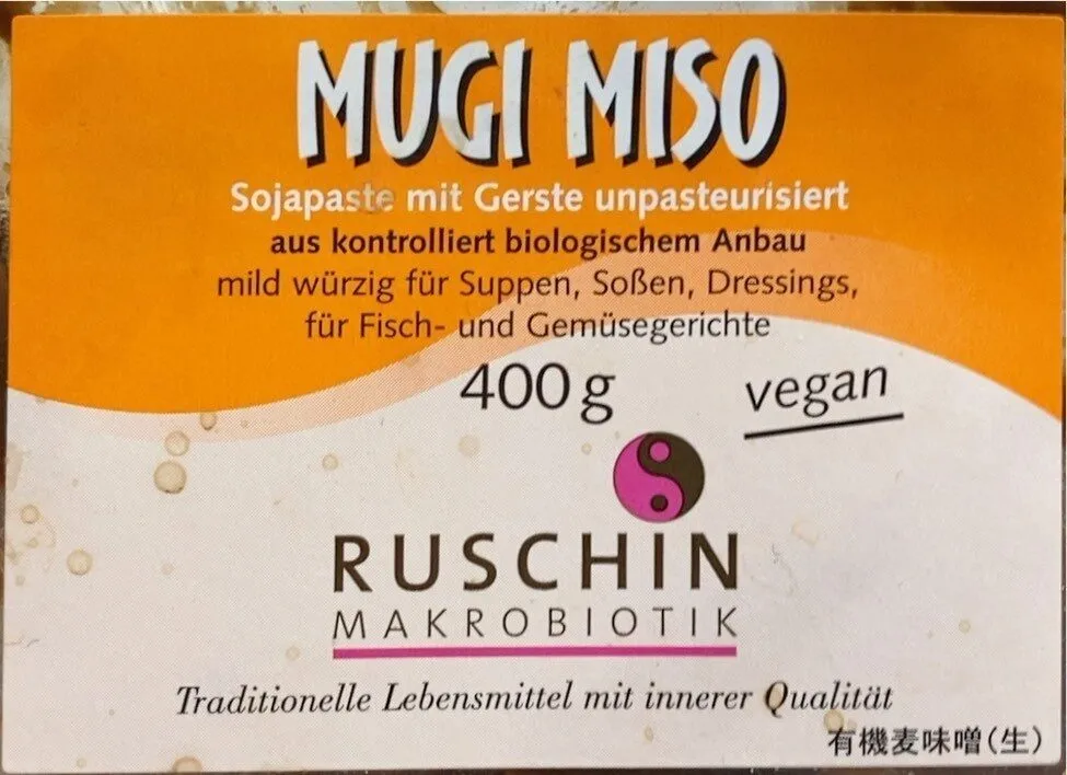 Sojapaste mit Gerste unpasteurisiert