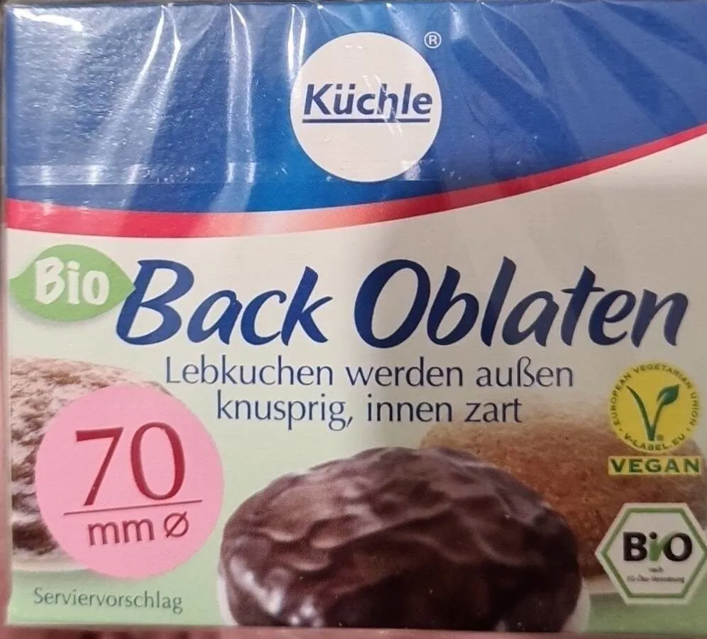 EDEKA Küchle Back Oblaten bio 36St. 70mm 1,56€ 1kg 39,00€