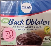 EDEKA Küchle Back Oblaten bio 36St. 70mm 1,56€ 1kg 39,00€