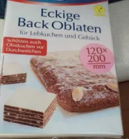 Back-Oblaten, eckig, 120 x 200 mm