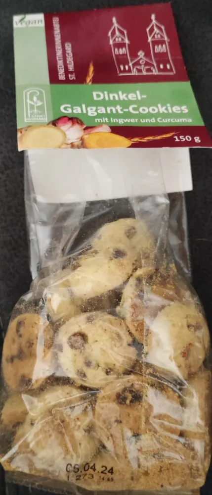 Bio Dinkel-Galgant-Cookies mit Ingwer und Curcuma