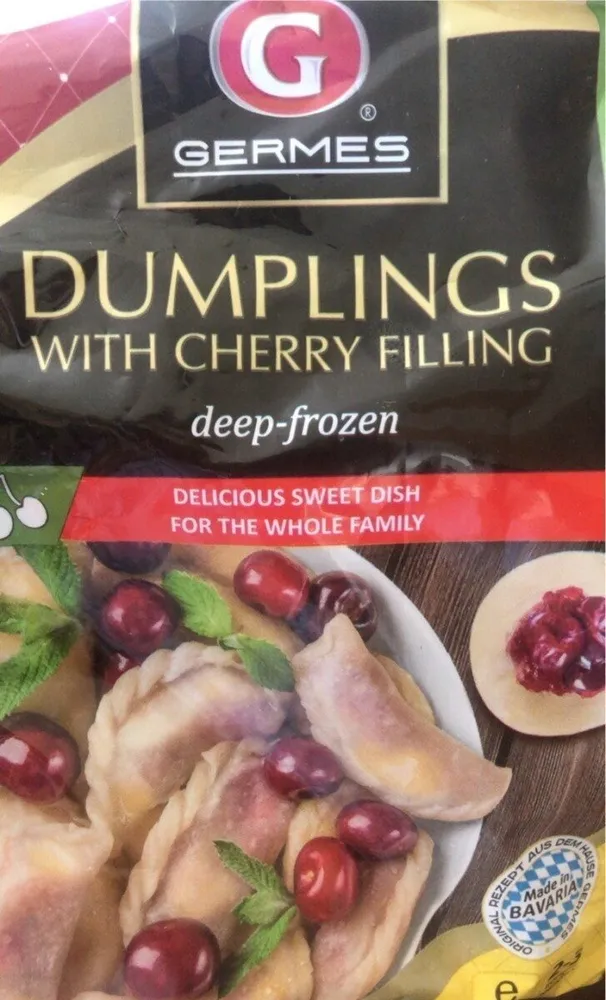 Dumplings with cherry filling