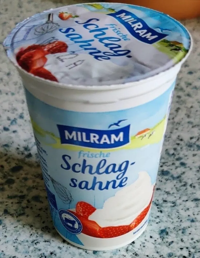 Frische Schlagsahne