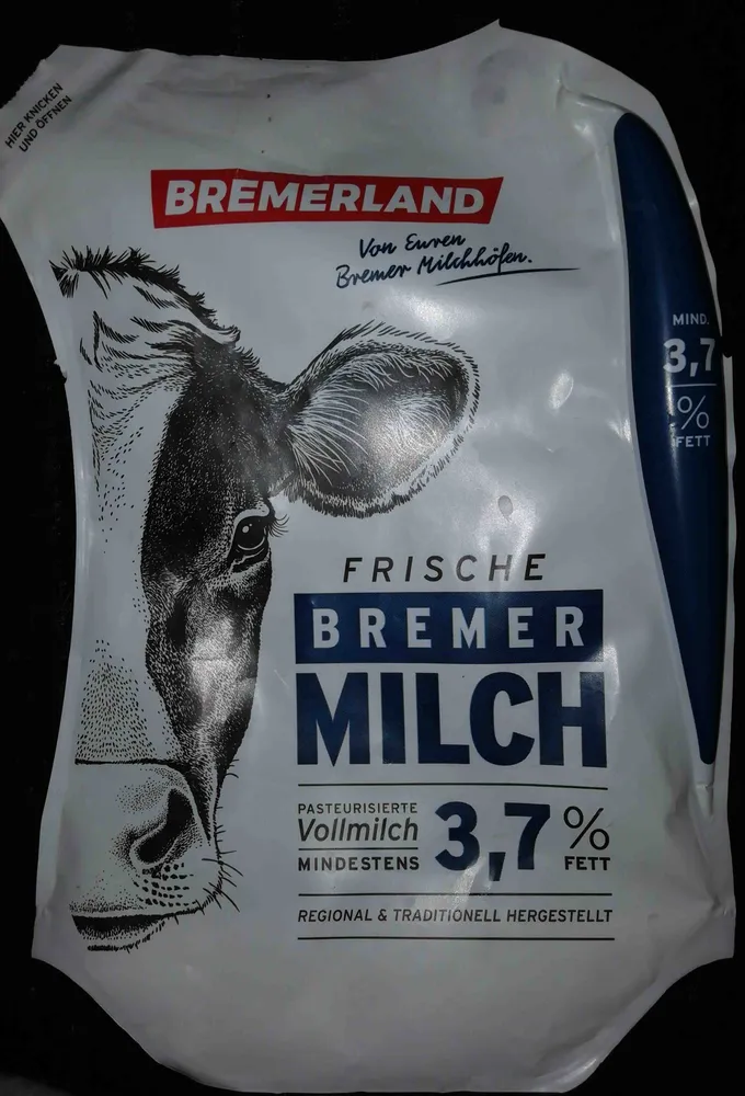Frische Bremer Milch, 3,7 % Fett