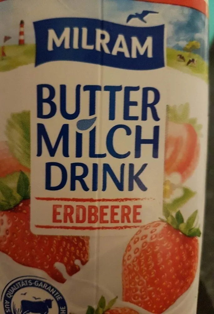 Butter Milch drink erdbeere