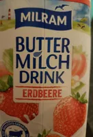 Butter Milch drink erdbeere