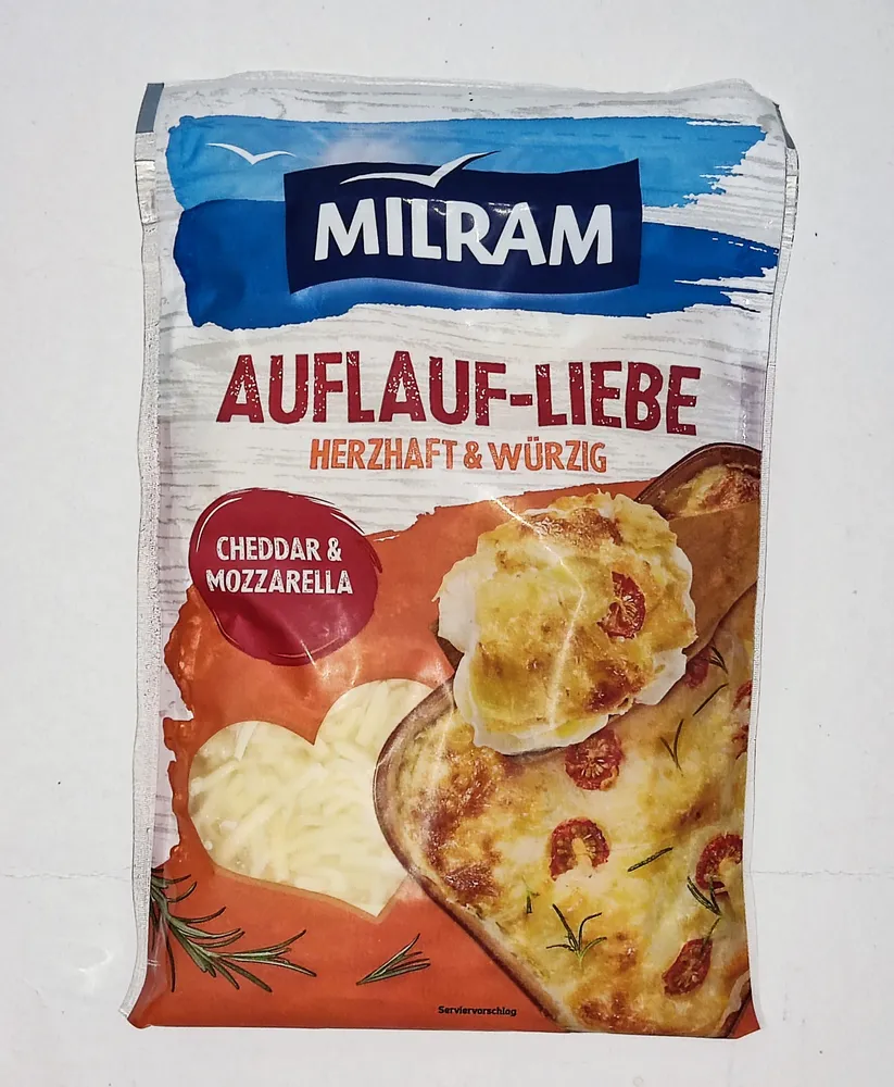 Auflaufliebe - Cheddar & Mozarella, gerieben