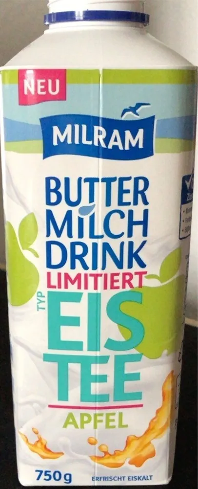 Butter Milch Drink Eistee Apfel