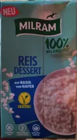 Reis Dessert auf Basis von Hafer