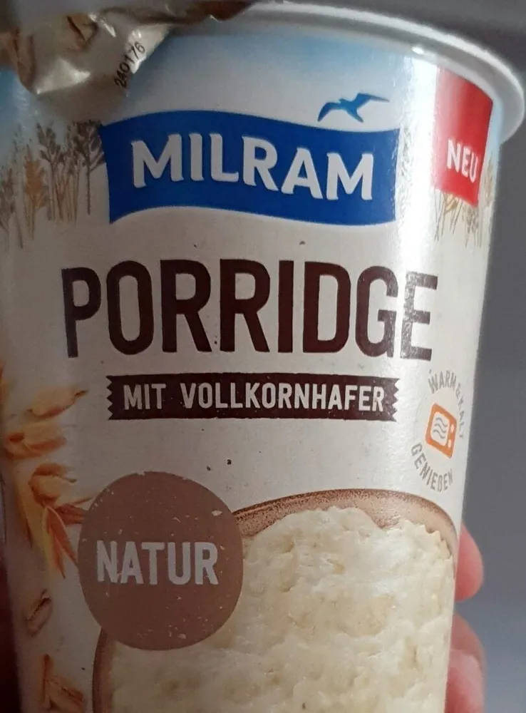 Porridge mit Vollkornhafer Natur
