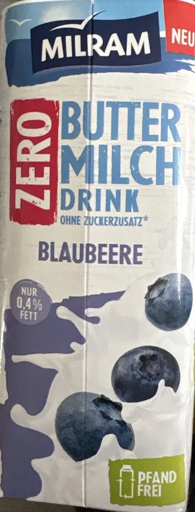 Buttermilch Drink Zero Blaubeere