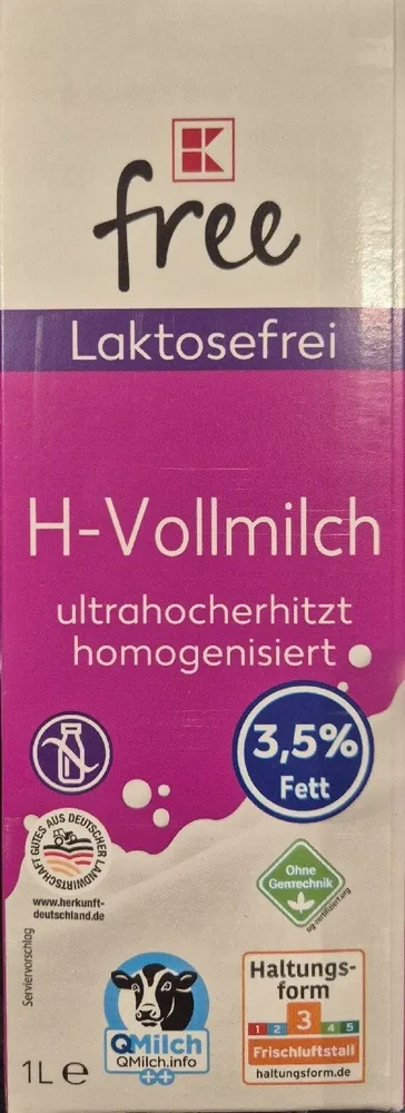 Lactosefrei H-Vollmilch