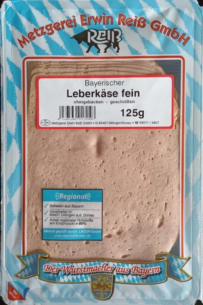 Bayerischer Leberkäse fein