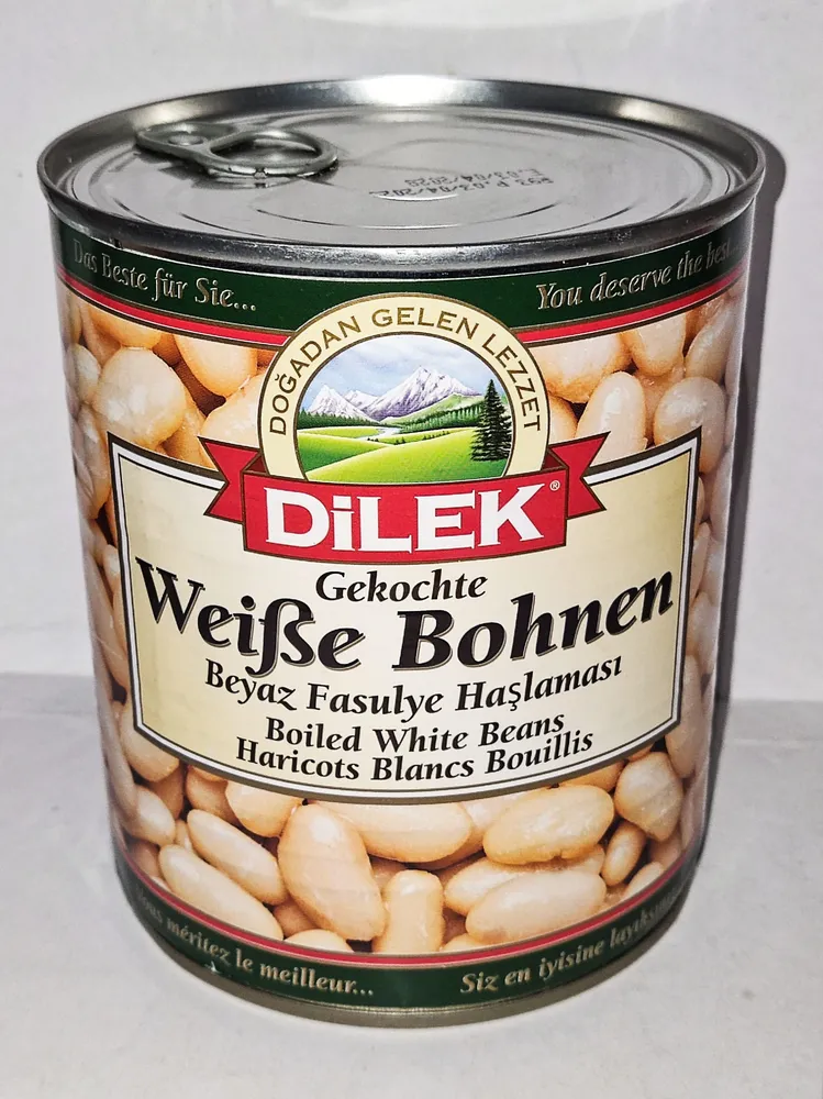 Weiße Bohnen, gekocht