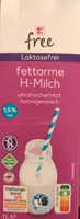 Laktosefrei fettarme H-Milch ultrahocherhitzt homogenisiert 1,5% Fett