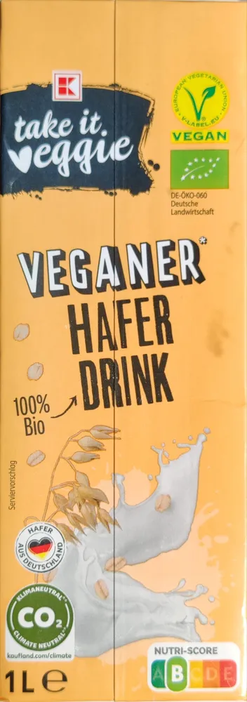 Veganer Haferdrink