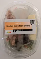 Salatbox Hähnchen Käse mit Senf Dressing