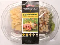 Salatbox Käse-Schinken mit Joghurt-Dressing