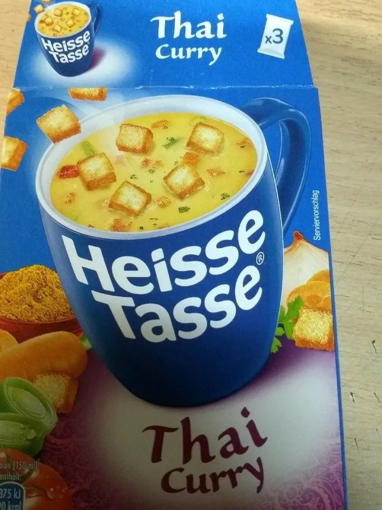 Heisse tasse Thai Curry