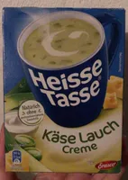 Heisse Tasse Käse Lauch Creme