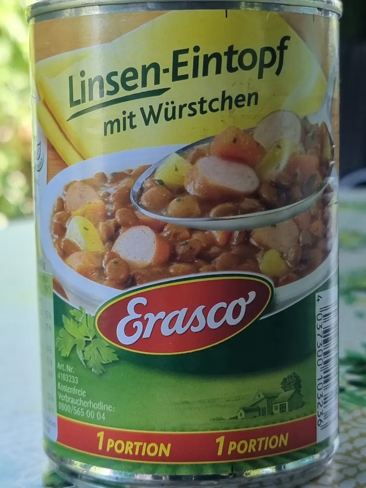 Linsentopf mit Würstchen